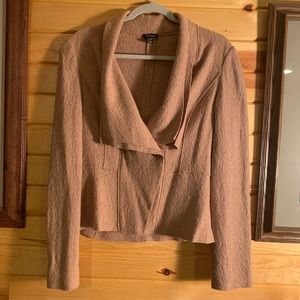 Cupio Wool-blend Double Collar Cardigan